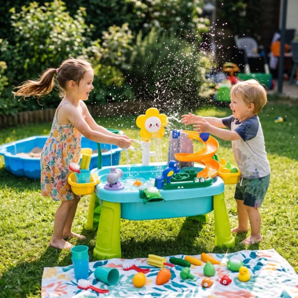 Детска водна маса Jolly с аксесоари за риболов от цветна пластмаса 3+