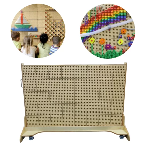 Голяма мобилна STEM дъска Masterkidz на колела за лесно преместване