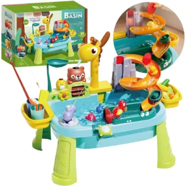 Масичка за риболов с водопад и жираф – Jolly Toy с въдица и пързалка за вода