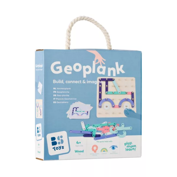 Дървен Геопланк STEM игра от BS Toys кутия 4+