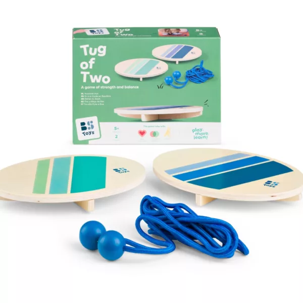 Дървена игра за баланс и сила BS Toys комплект с въже