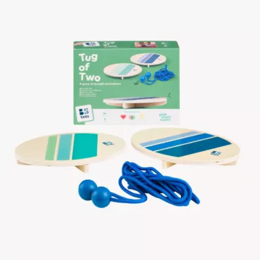 Комплект дървени дъски и въже за игра на баланс за двама – BS Toys