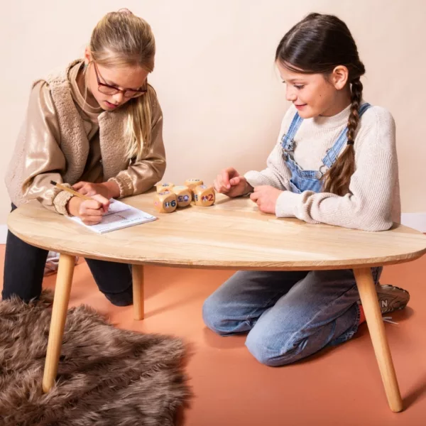 Дървена настолна игра с животни и зарове Yatzy Junior дървени зарове 6+