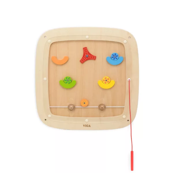Дървено сензорно табло Пинбол с цветни елементи – VIGA Toys