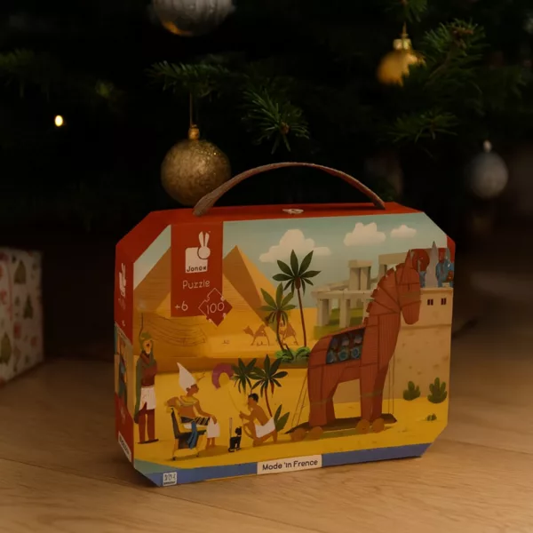 Детски пъзел митология и древни цивилизации Janod в подаръчна кутия под елхата