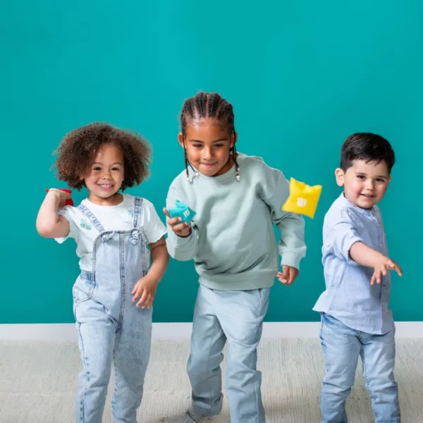 Игра с бобени торбички Хвърли и улови BS Toys цветни торбички 3+