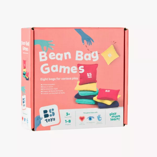 Кутия и бобени торбички в различни цветове – BS Toys