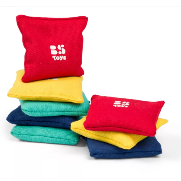 Игра с бобени торбички Хвърли и улови BS Toys меки цветни торбички 3+