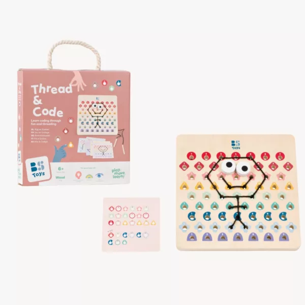 Комплект Кодирай с конец – дъска, карти и шнурове от BS Toys