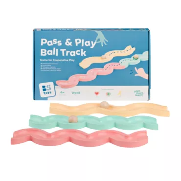 Детска отборна игра Предай и играй BS Toys дървена писта 4+