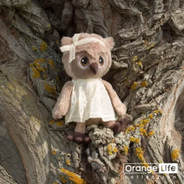 Плюшена сова Orange Life от Orange Toys с мека текстура