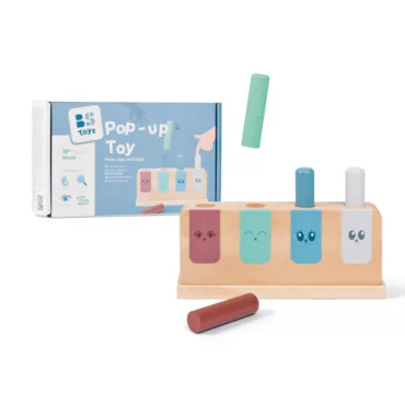 Дървена игра с изскачащи пръчици BS Toys комплект с кутия 18+