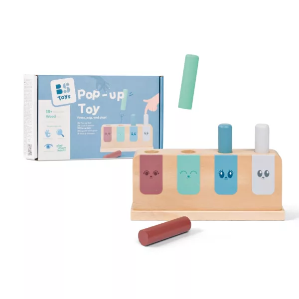 Дървена игра с изскачащи пръчици BS Toys комплект с кутия 18+