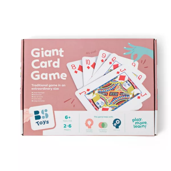 Гигантски карти за игра BS Toys A4 размер за 2 до 6 играчи