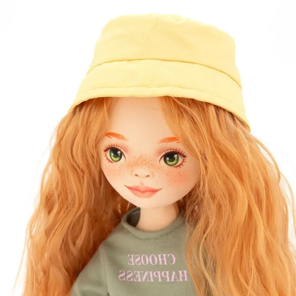 Мека кукла Съни с лунички и зелени очи Sweet Sisters Orange Toys