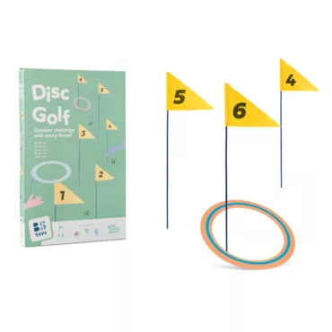 Детски голф дискове за игра на открито BS Toys флагчета жълти 6+ години