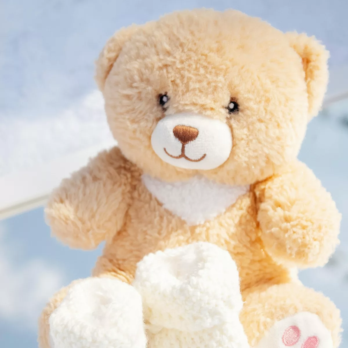 Плюшени и меки играчки за вашето бебе плюшено мече за гушкане от мек текстил