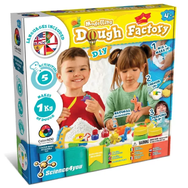Пластилин за деца Science4You комплект за моделиране с цветен пластилин и инструменти 4+