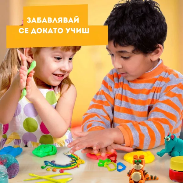 Детски пластилин за моделиране Science4You игра с цветни форми и фигурки за деца 4+