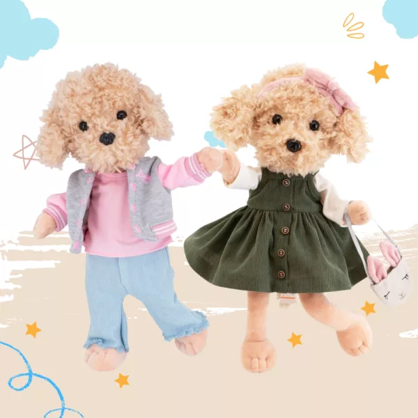 Плюшено кученце Лъки Lucky Doggy с модерни дрехи и мека текстура от Orange Toys