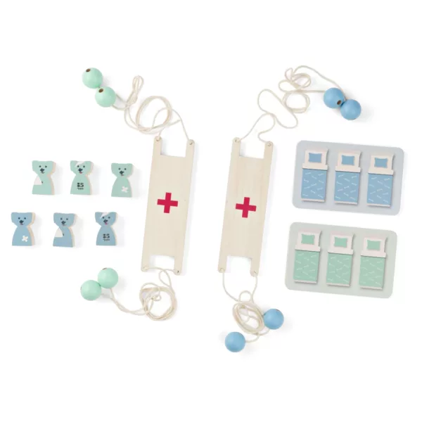 Спасителна щафета с кученца SOS Мисия BS Toys дървен комплект 4+ години