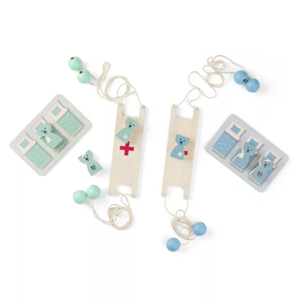 Спасителна щафета с кученца SOS Мисия BS Toys дървени платформи 4+ години