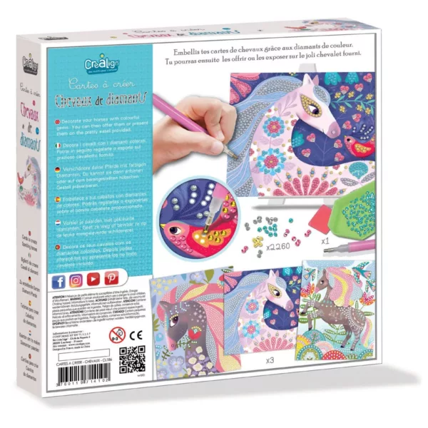 Творчески комплект с диамантени камъчета Кончета от Crea Lign – детски творчески комплект