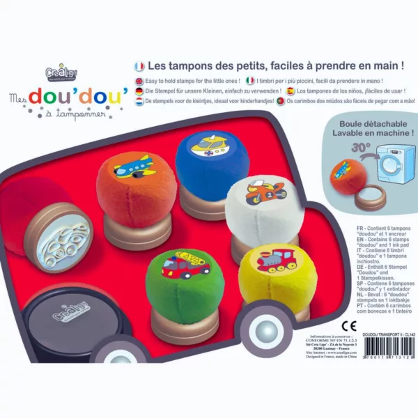 Творчески комплект печати Превозни средства Crea Lign – детски печати самолет кола мотор влак