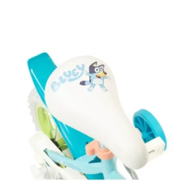 Детски велосипед 16 инча Bluey с удобна седалка и помощни колела за деца