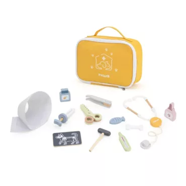 Детски ветеринарен комплект PolarB с чанта и инструменти за игра за деца