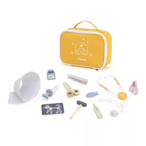 Детски ветеринарен комплект PolarB с чанта и инструменти за игра за деца