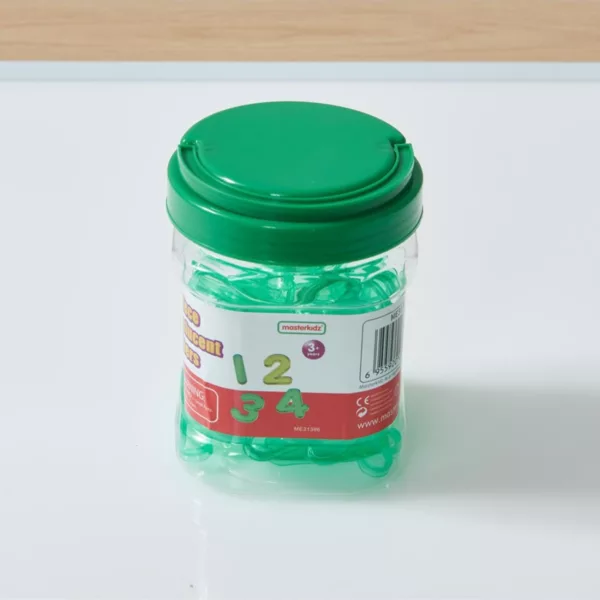 Монтесори комплект прозрачни цифри зелен цвят за светлинен панел пластмаса 3+