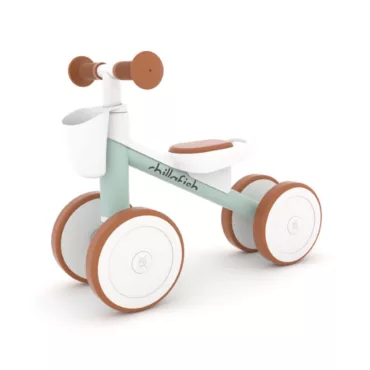 Детско колело за бутане Chillafish Quadi Racer Breeze в ментово и кафяво