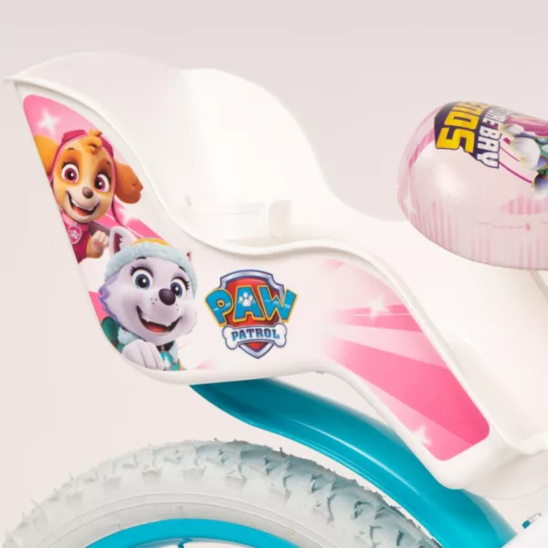 Детски велосипед Paw Patrol 14 инча розов със помощни колела кошница и седалка за кукла