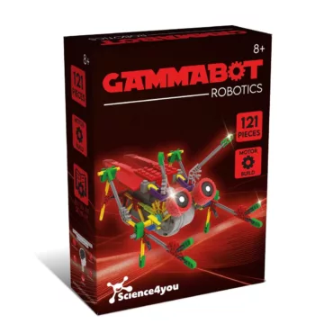 Опаковка STEM конструктор Gammabot Science4you с 121 пластмасови части за деца 8+