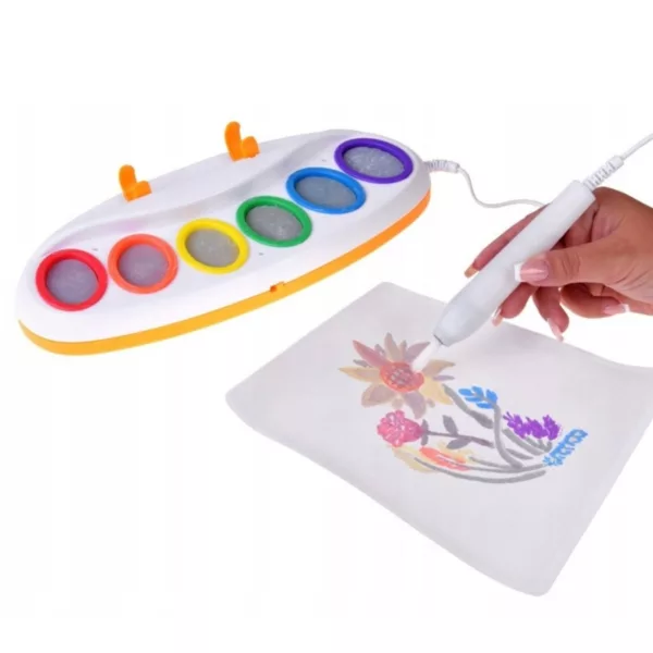 Рисуване на цветя със светещата четка Jolly и палитра от шест цвята