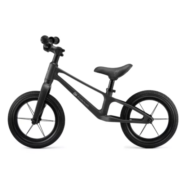 Леко черно колело за баланс Kinderkraft ETER Black с регулируема седалка от 2 години